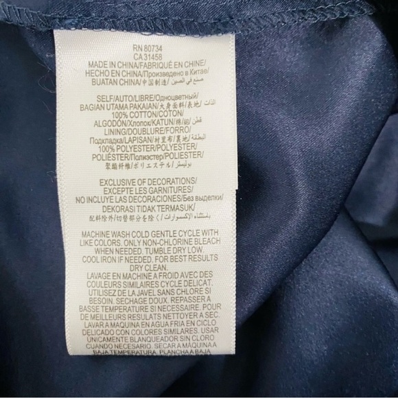 BCBG PARIS Emily Navy Eyelet Peplum Dress Sz 2 - Picture 3 of 13